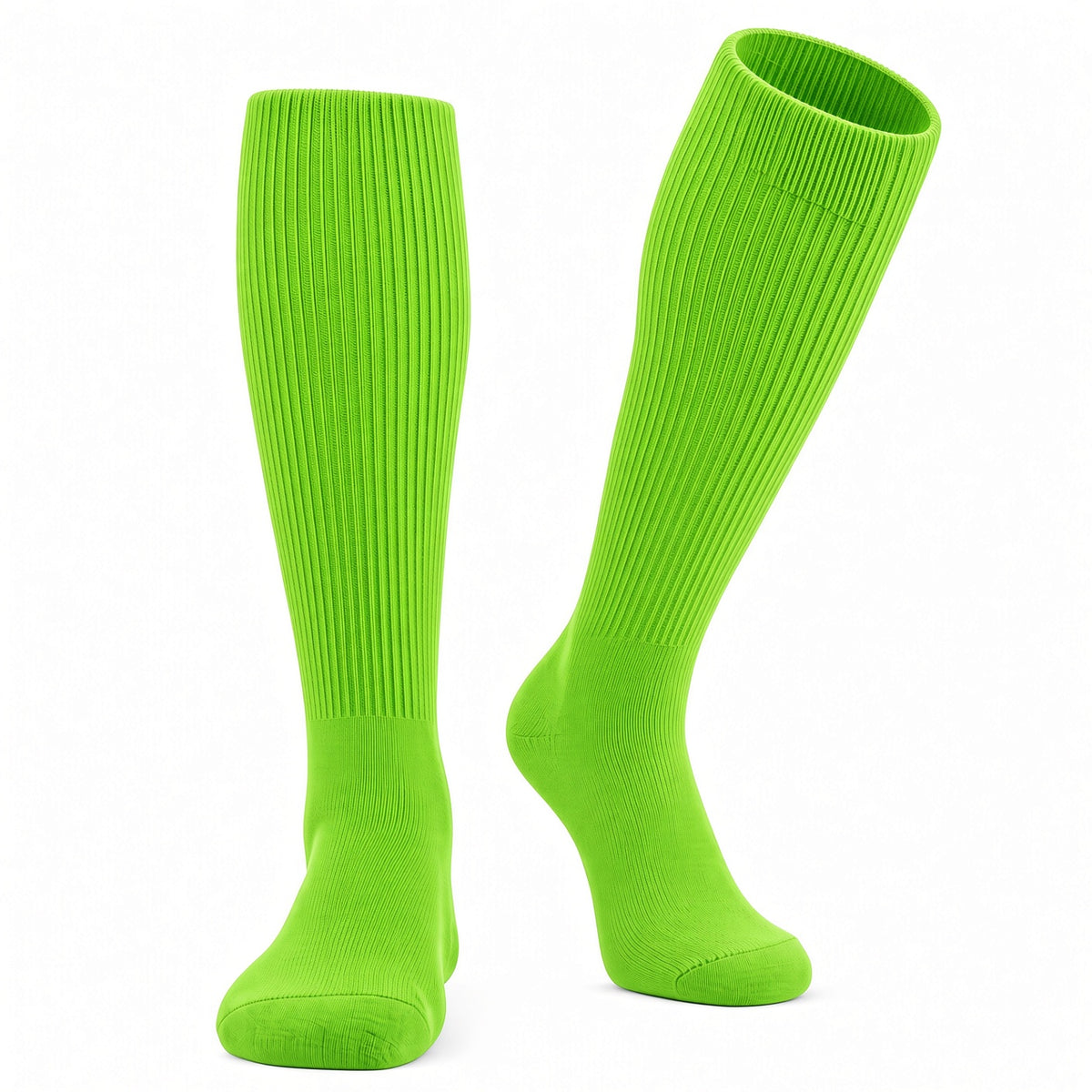 Neon Green Allsport Performance Knee-High Tube Socks | MK Socks