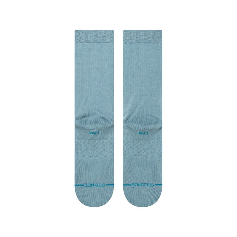 Stance mens Icon Solid Color Cotton Crew Socks in a variety of colors, emphasizing style and durability for everyday wear.
