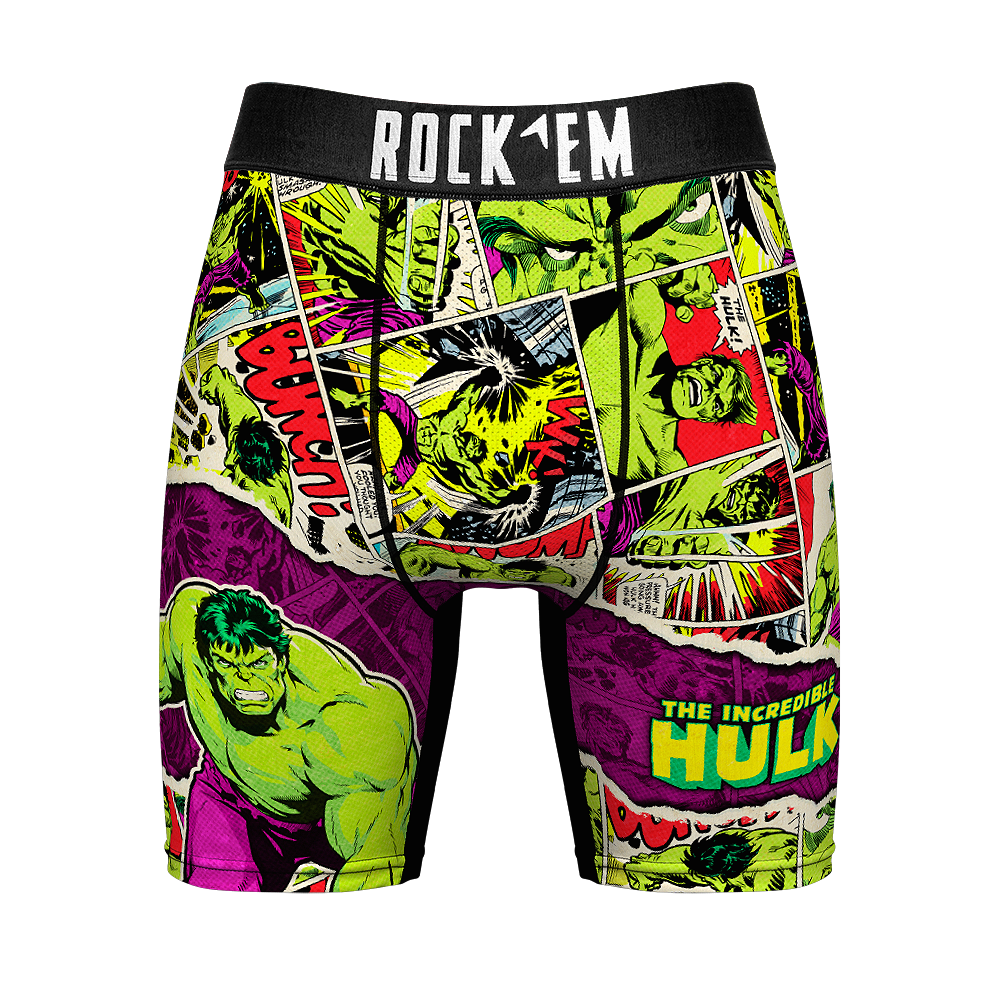 Rock 'Em Boxer Briefs - Marvel Hulk Off Panel – Mk Socks