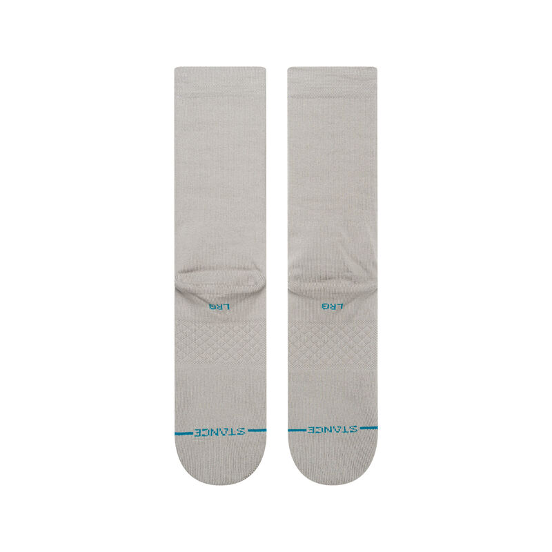 Stance mens Icon Solid Color Cotton Crew Socks displayed in various solid colors, perfect for casual and active wear.