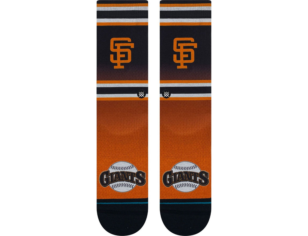 Close-up of Stance San Francisco Giants 2023 Cooperstown Crew Sock showcasing comfortable fabric and innovative cushioning features.