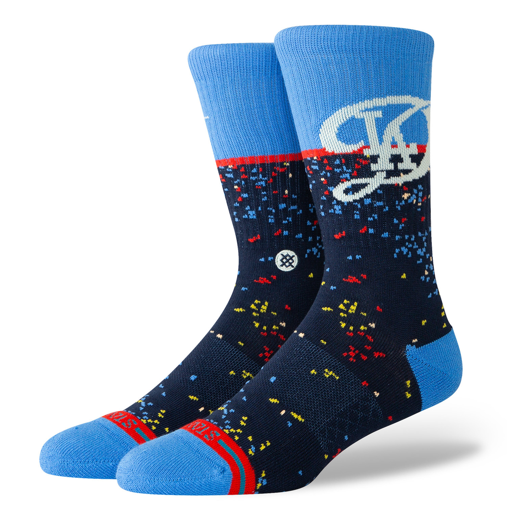 Stance MLB Los Angeles Dodgers TS Crew Socks in large size, showcasing comfort and team spirit with a classic crew height design.