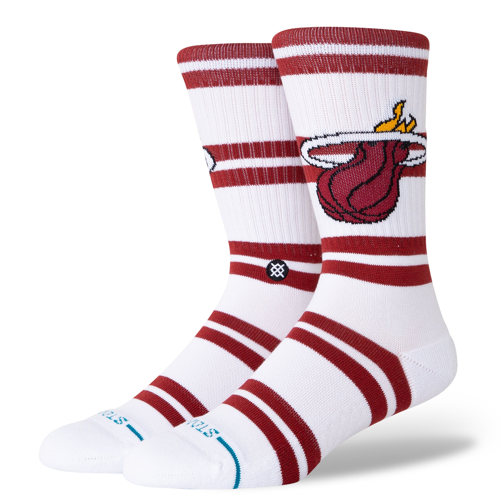 Stance NBA 2024 Prep Crew Socks Large MIAMI HEAT – Mk Socks