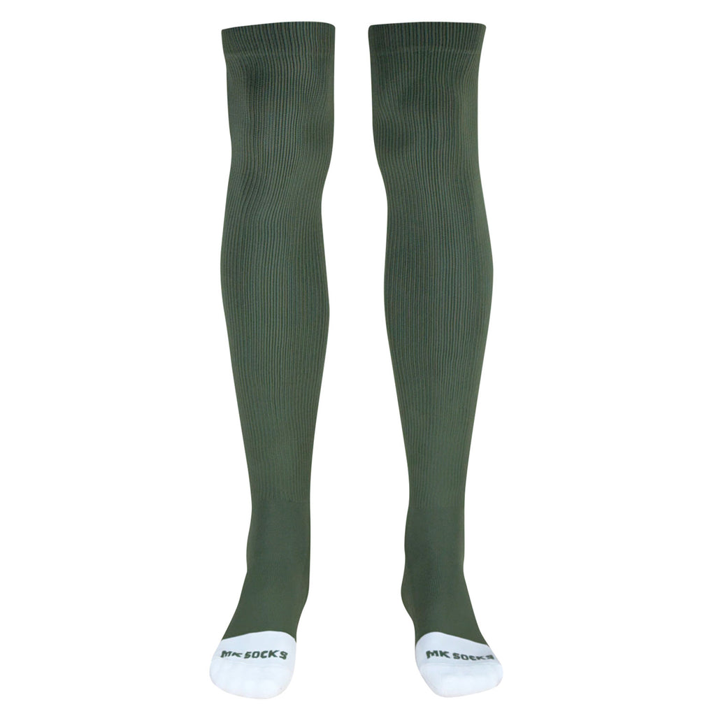 Over-the-knee tube socks by MK Socks perfect for baseball and football.