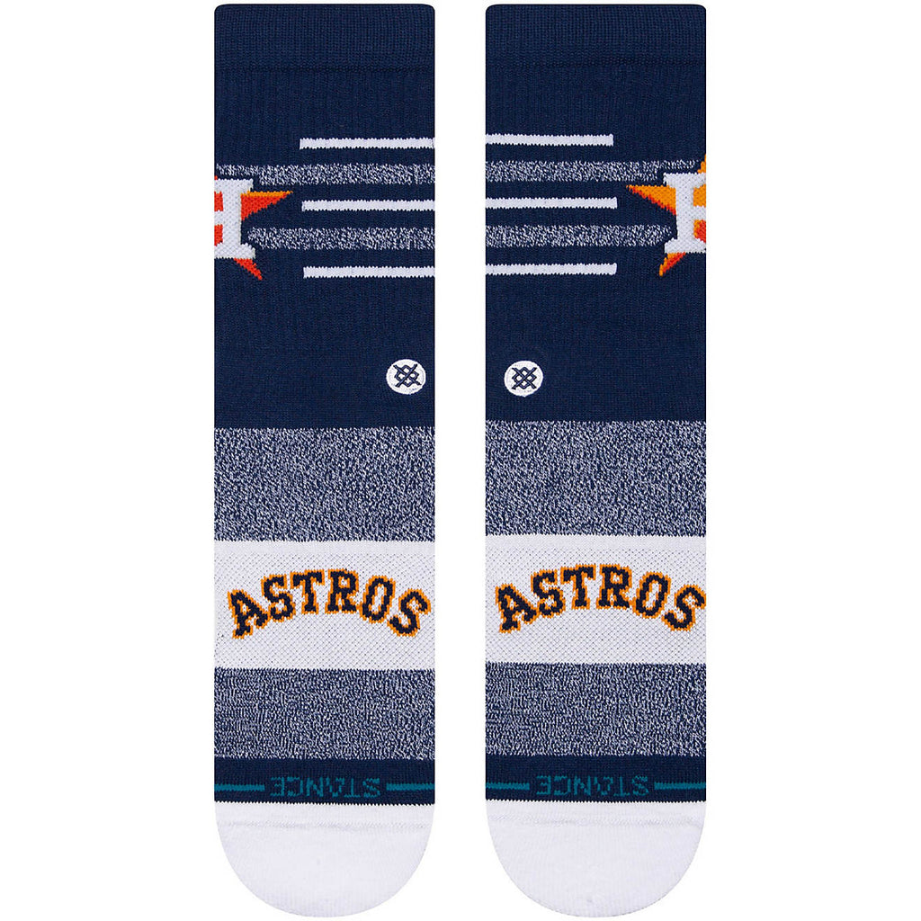 Houston Astros Stance MLB X Stance 2024 Closer Crew Socks featuring medium cushioning and arch support for all-day wear.