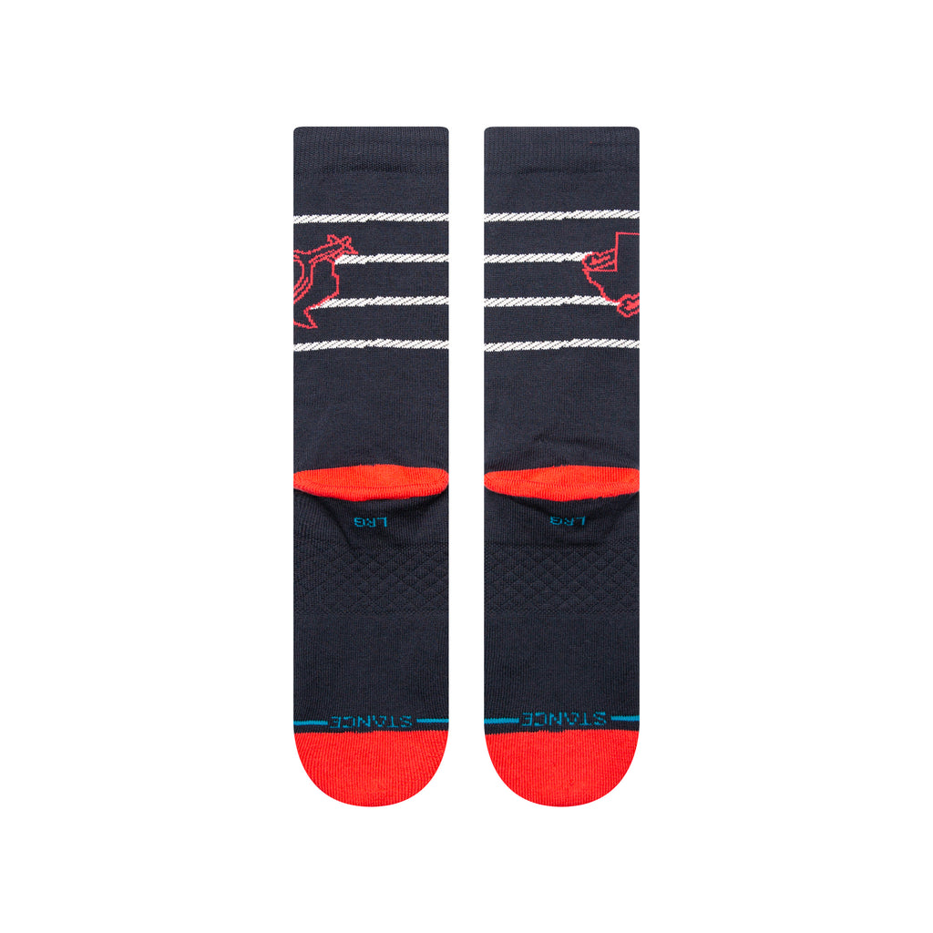 Premium quality Stance Texas Rangers MLB City Connect Crew Socks with seamless toe closure, perfect for enthusiastic Texas Rangers supporters.