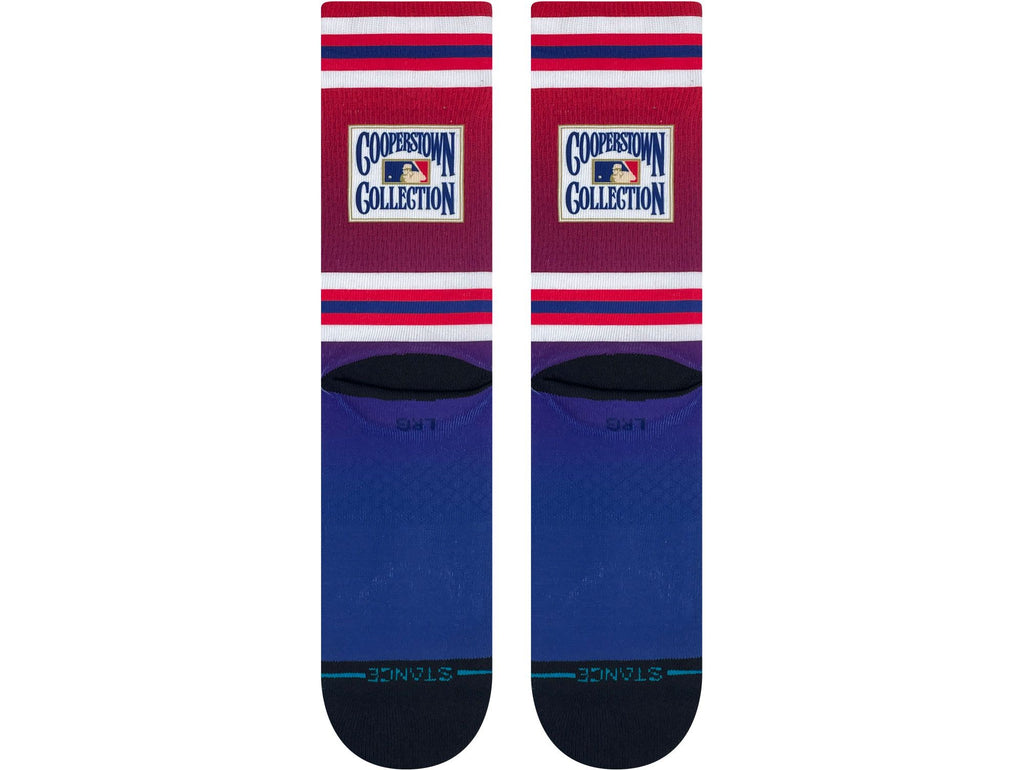 Stance Washington Nationals 2023 Cooperstown Crew Sock designed for larger sizes, featuring targeted cushioning and all-day arch support for ultimate comfort.