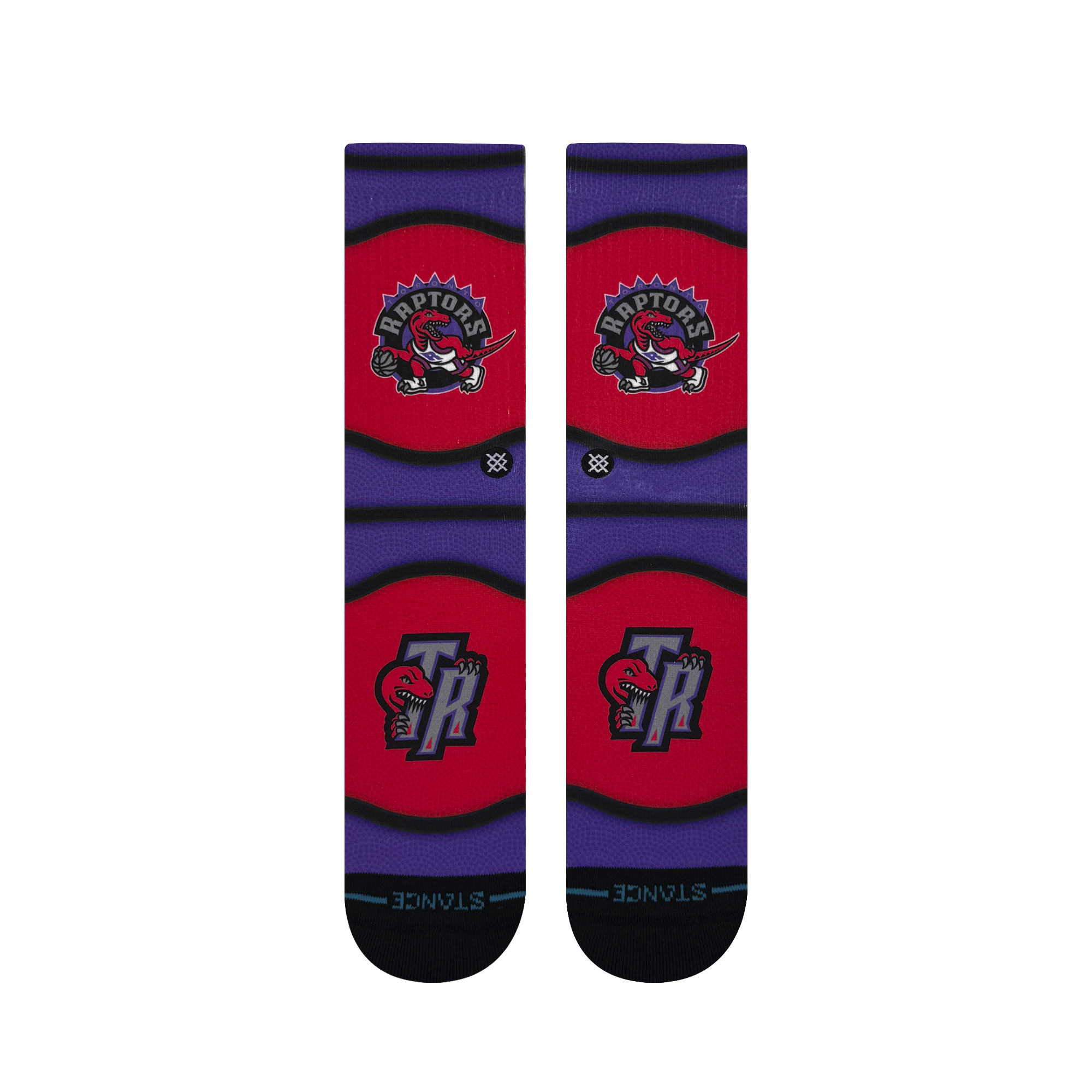Stance NBA Mini Ball Hardwood Classics Poly Crew Socks Toronto