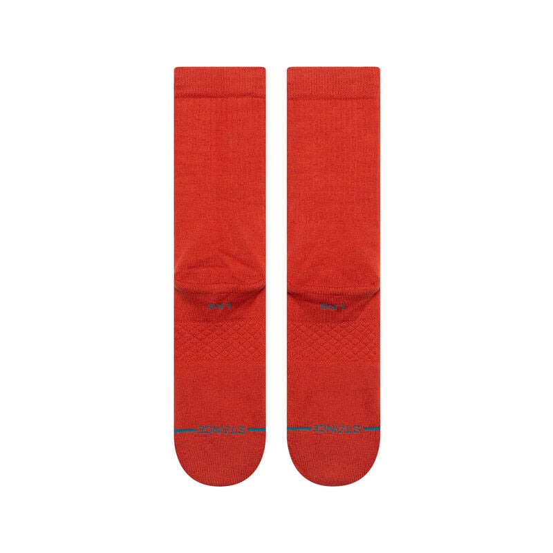 Stance Men's Icon Solid Color Cotton Crew Socks showcasing comfort and style in a vibrant solid color design.