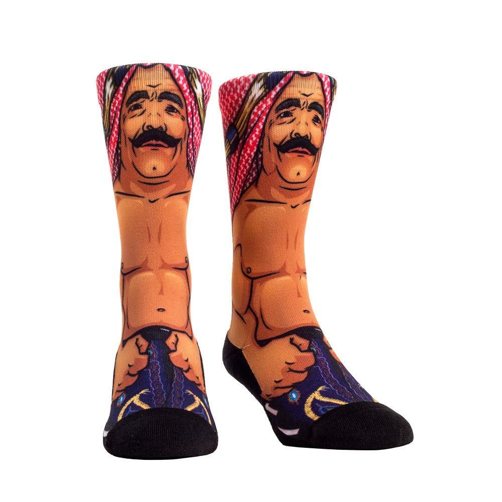 Rock Em Elite Iron Sheik Licensed WWE Crew Socks L/XL