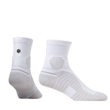 Rock Em Elite Hex Performance Basics White Ankle Quarter Socks (L/XL)