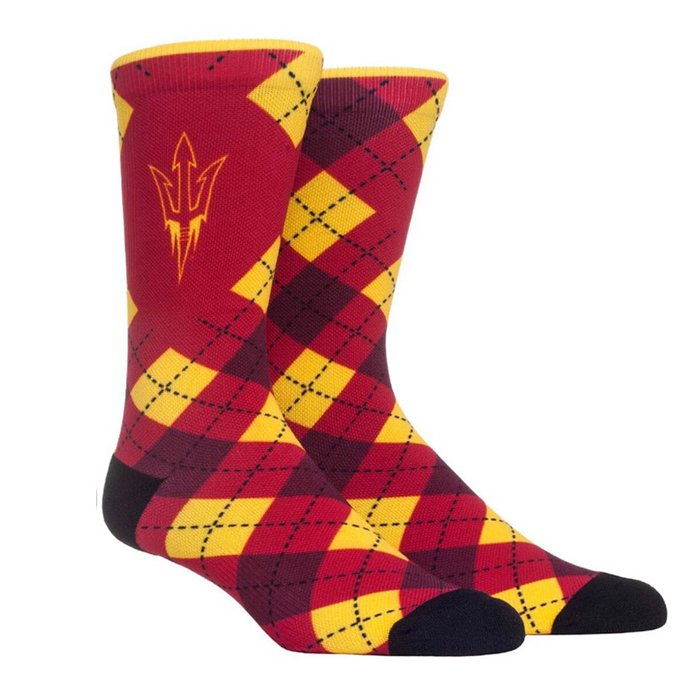 ASU Sun Devils Argyle Crew Socks – Mk Socks