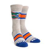 Rock Em Florida Gators Varsity Stripe Knitted NCAA Licensed Crew Socks
