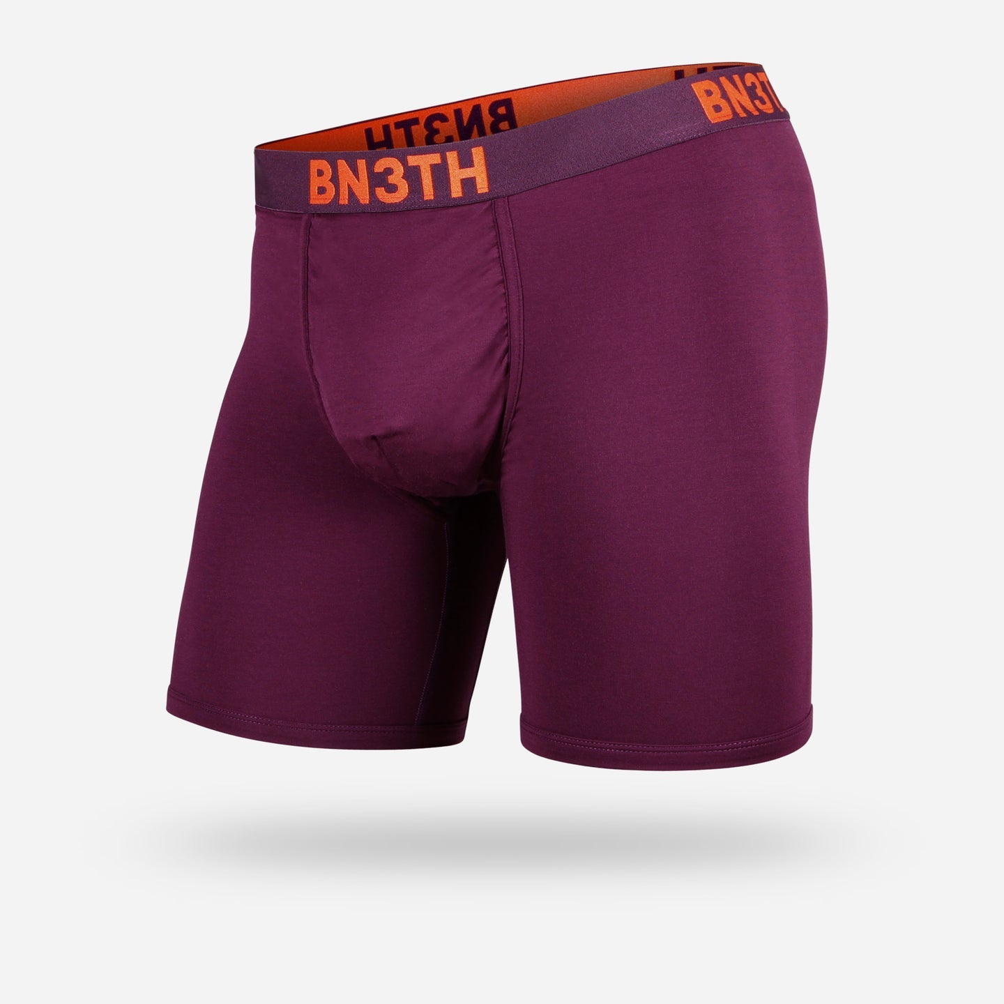 BN3TH Men's Classic Boxer Brief with Pouch, CABERNET/ORANGE – Mk Socks