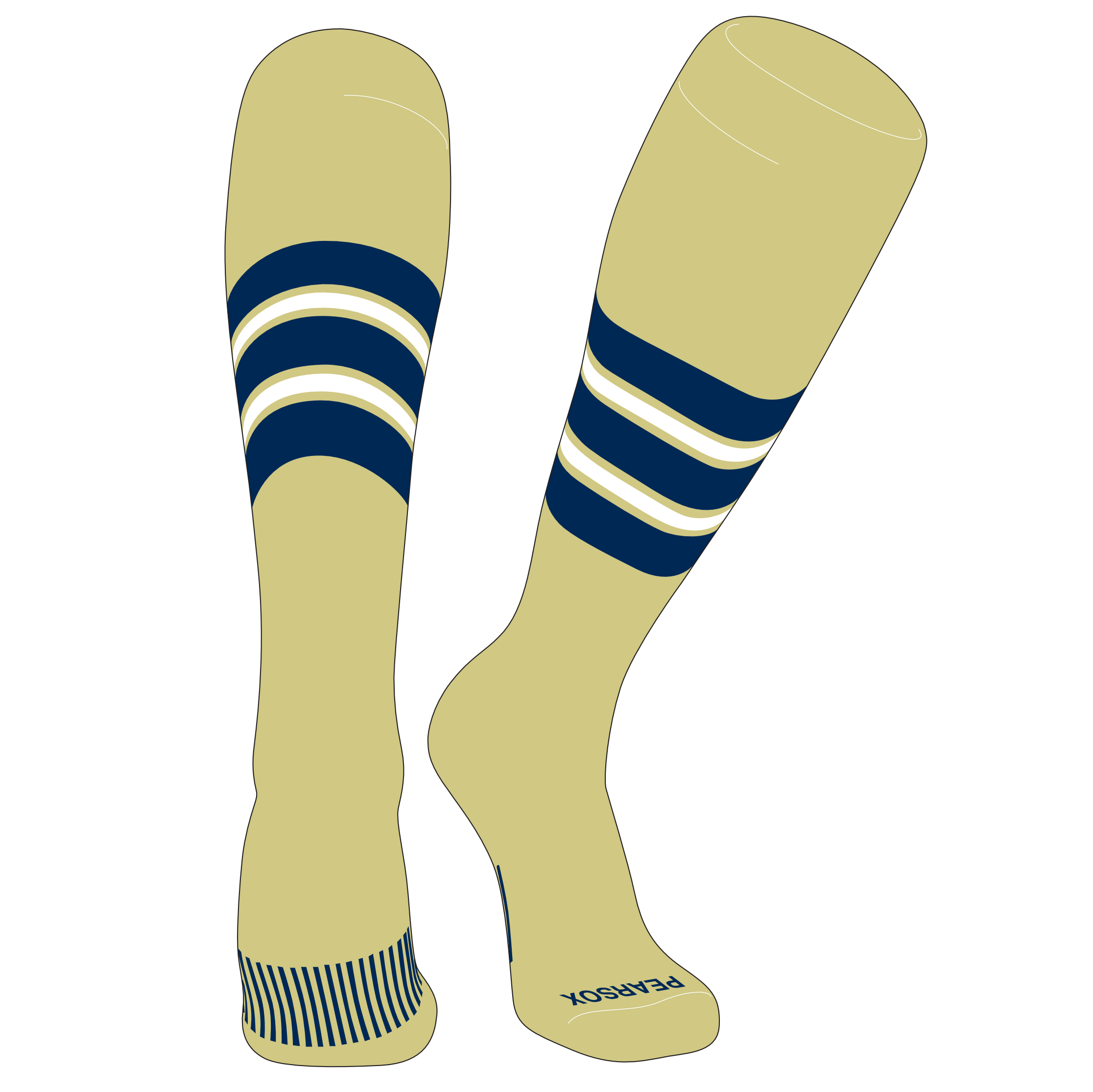 Gold baseball socks deals