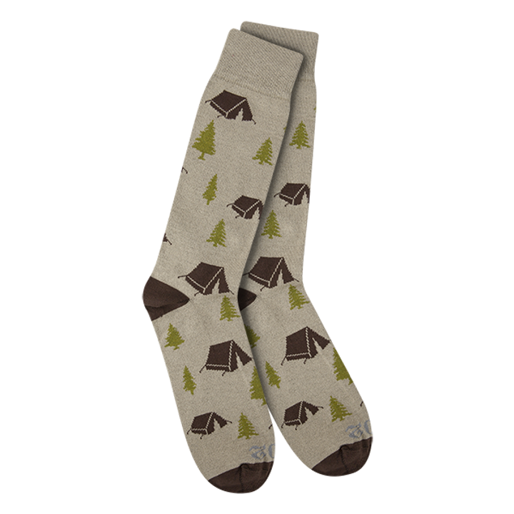 Crescent Sock Co, World's Softest Men's Camping Dress Socks - Large Mk Socks Crescent Sock Co, World's Softest Men's Camping Dress Socks - Large Mk Socks