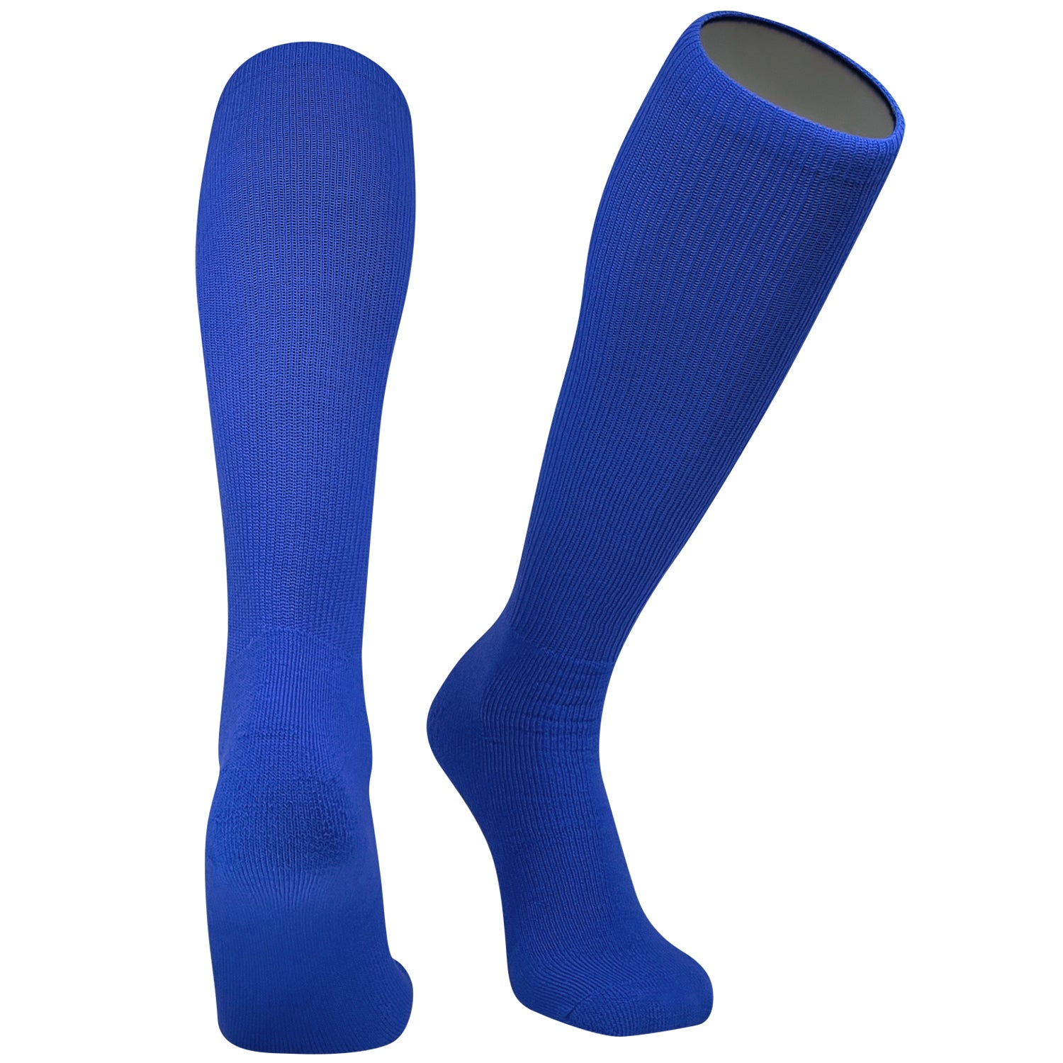 Sublimation Socks with Colored Foot Single Pair Adult Medium-Large (7-12) / Royal Blue