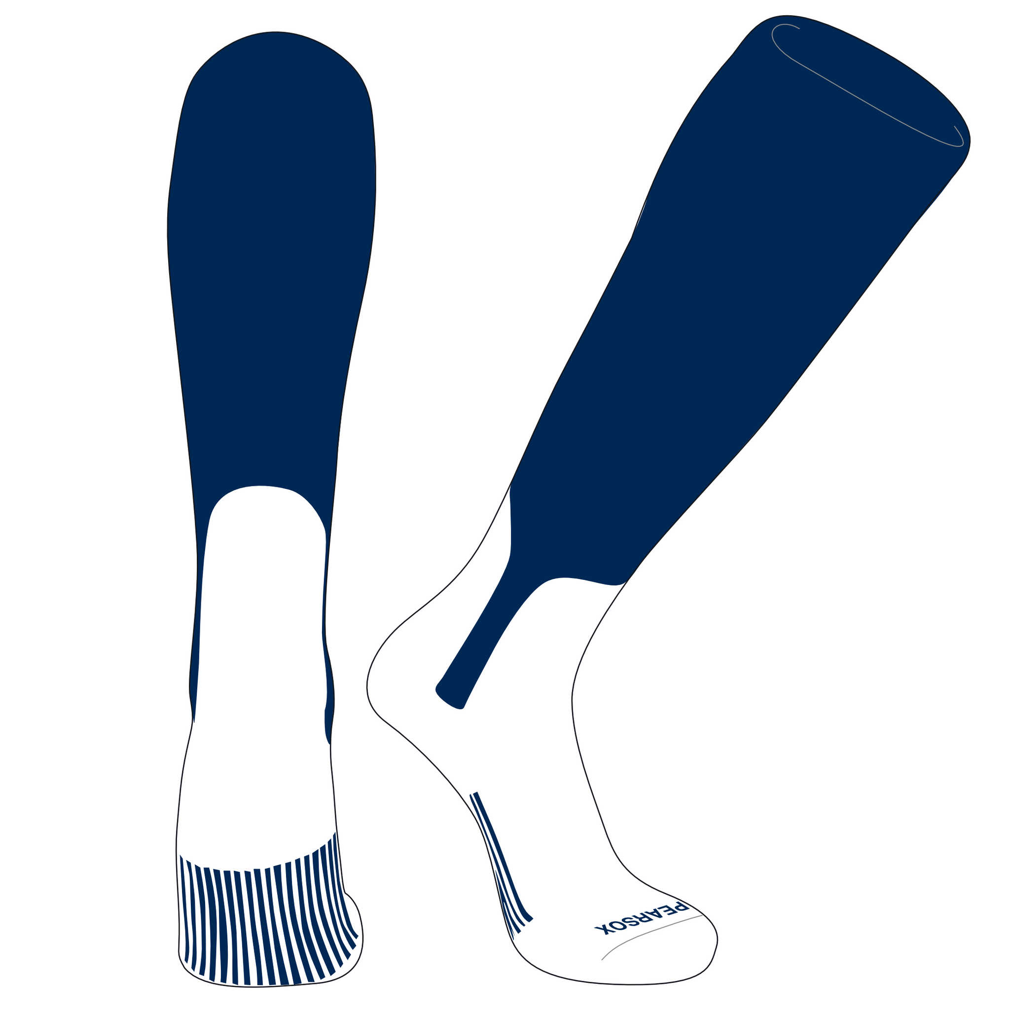 Chaussettes Hole-In-None 2 En 1 - Tirettes/Chaussettes Tubes - Small Blanc