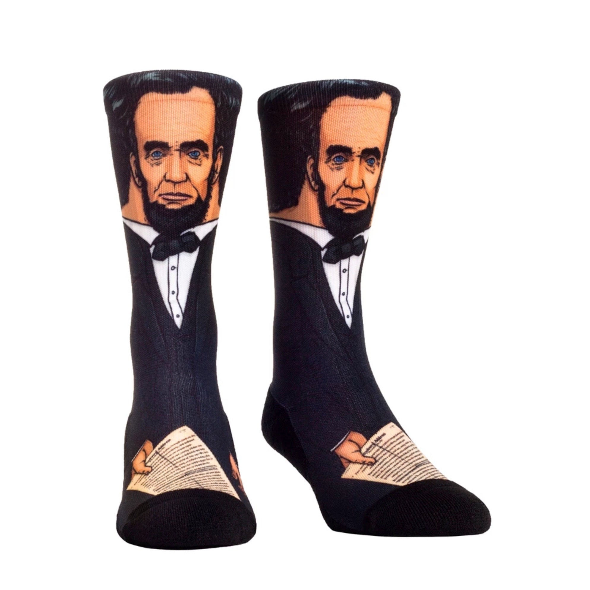 Rock Em Elite Presidents: Abraham Lincoln Licensed Crew Socks