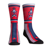 Rock Em Elite XFL Houston Roughnecks Team Stripe Crew Socks (Youth (2-5.5))