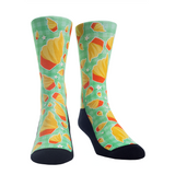 Rock Em Elite Theme Park: Pineapple Float Crew Socks