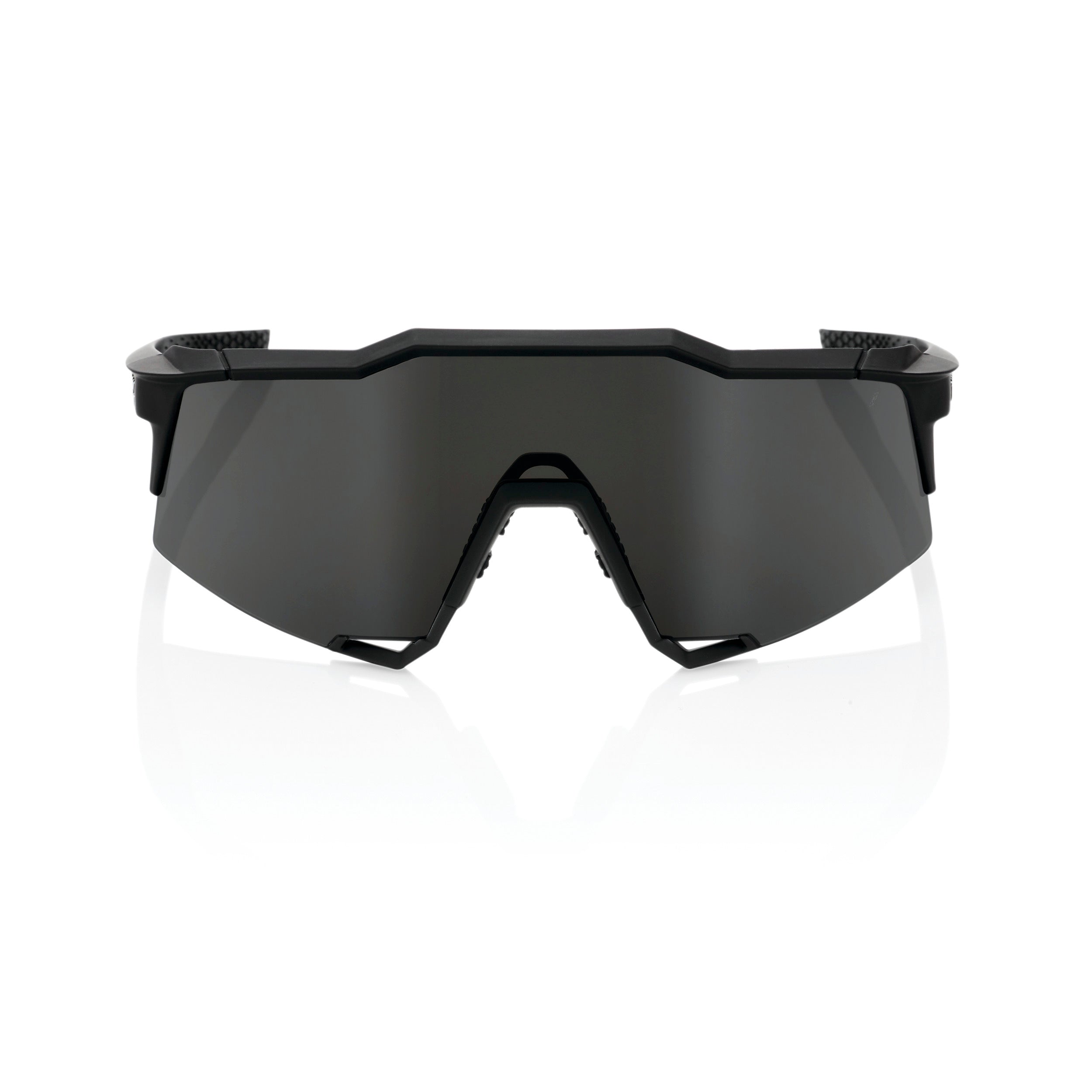 100% SPEEDCRAFT Sport Performance Sunglasses, Soft Tact Black, Smoke