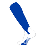 TCK Elite Baseball Knee High Stirrup Socks (A, 5in) Royal, White