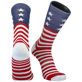 Pearsox USA Uncle Sam Stars and Stripes Red White Blue Crew Socks