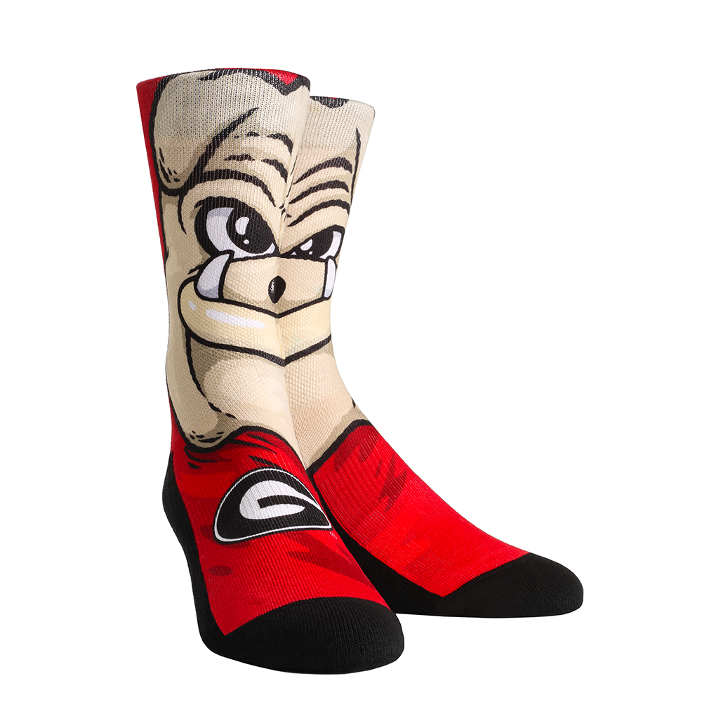 NCAA Georgia Bulldogs - Hairy Dog Mascot Rock 'Em Socks