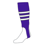 TCK Baseball Stirrups Medium (200D, 5in) Purple, Graphite, White