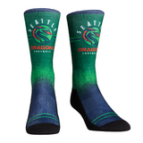 Rock Em Elite XFL Seattle Dragons Splatter Crew Socks