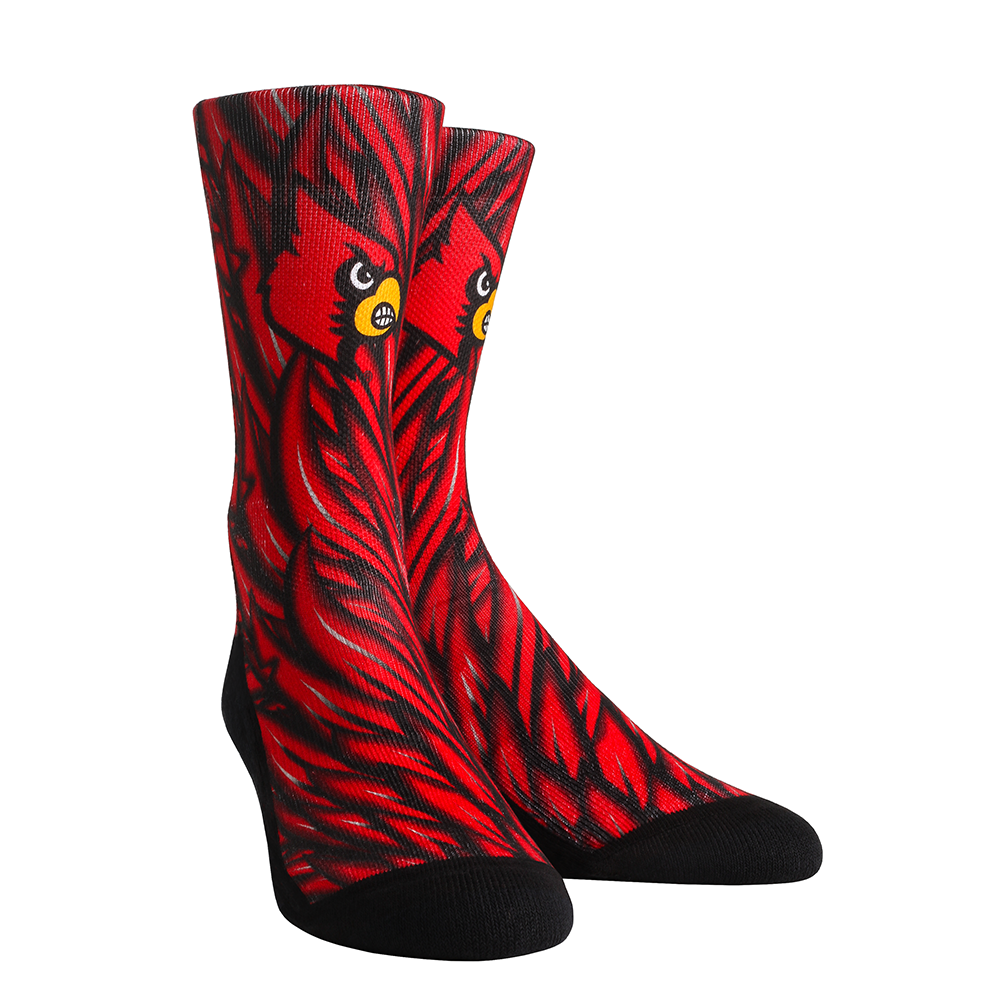 womens louisville cardinal socks