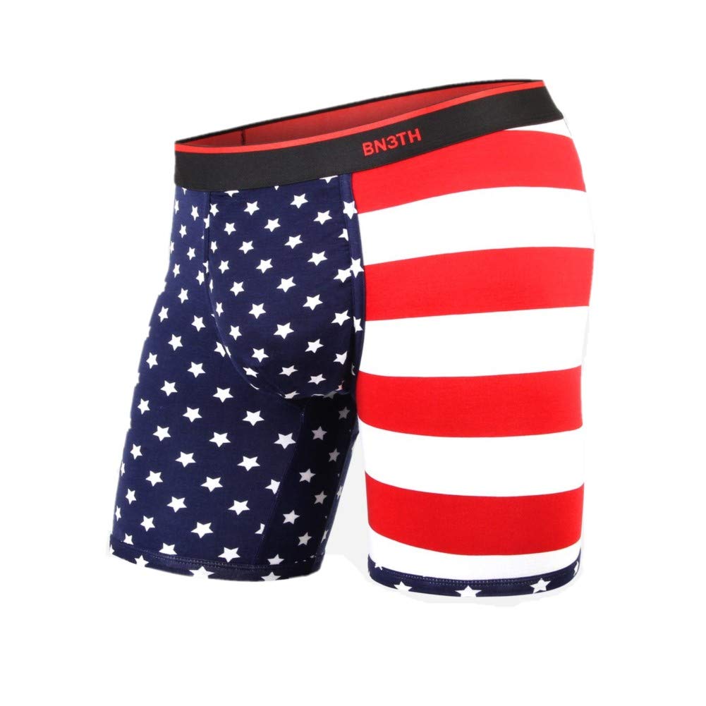 BN3TH Men's Classic Boxer Brief-Prints Collection, Independence USA Medium