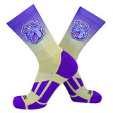 TCK JMU James Madison Dukes Ombre NCAA Licensed Crew Socks (8-13)