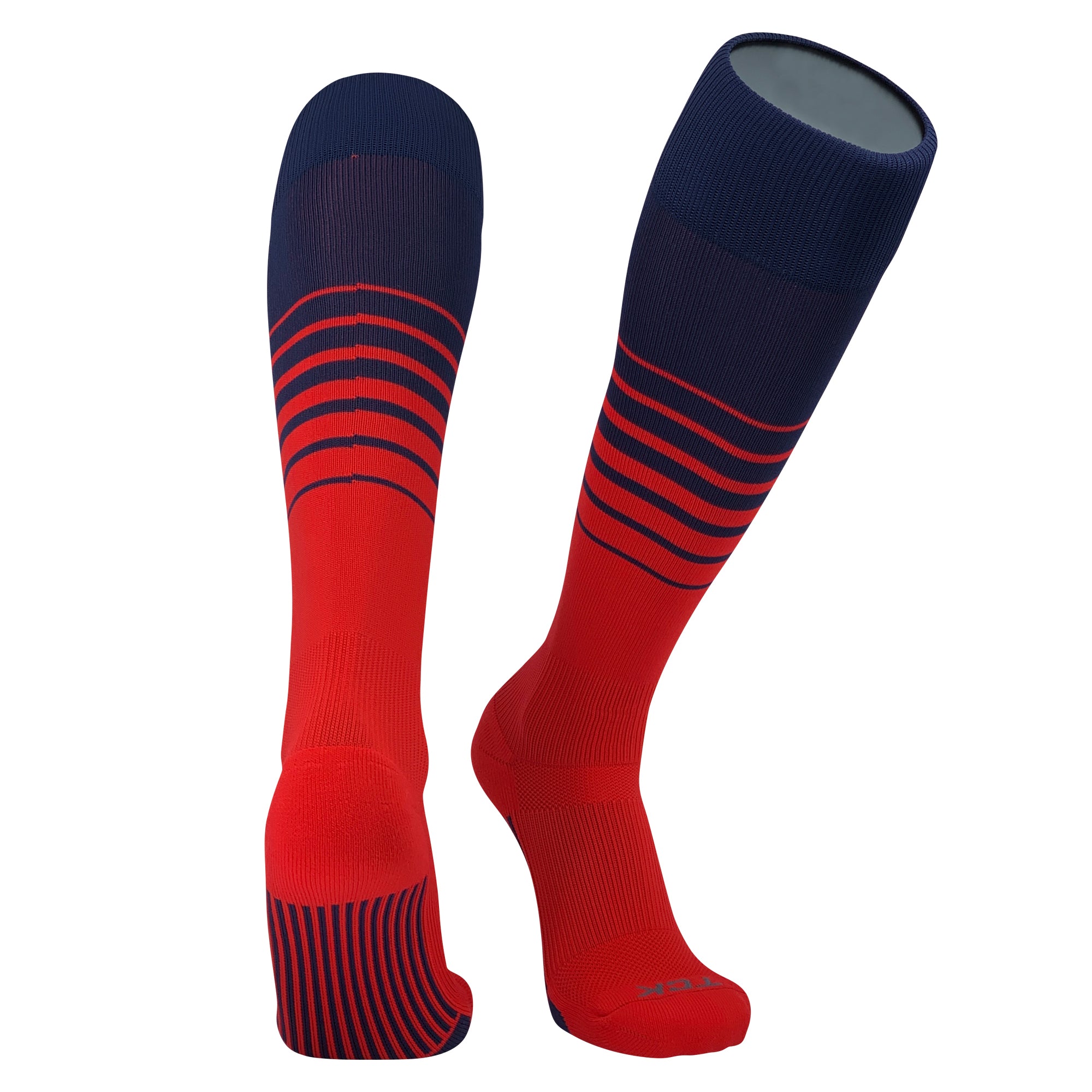 TCK Elite Breaker Fade Lines Knee High Socks Navy Red – Mk Socks