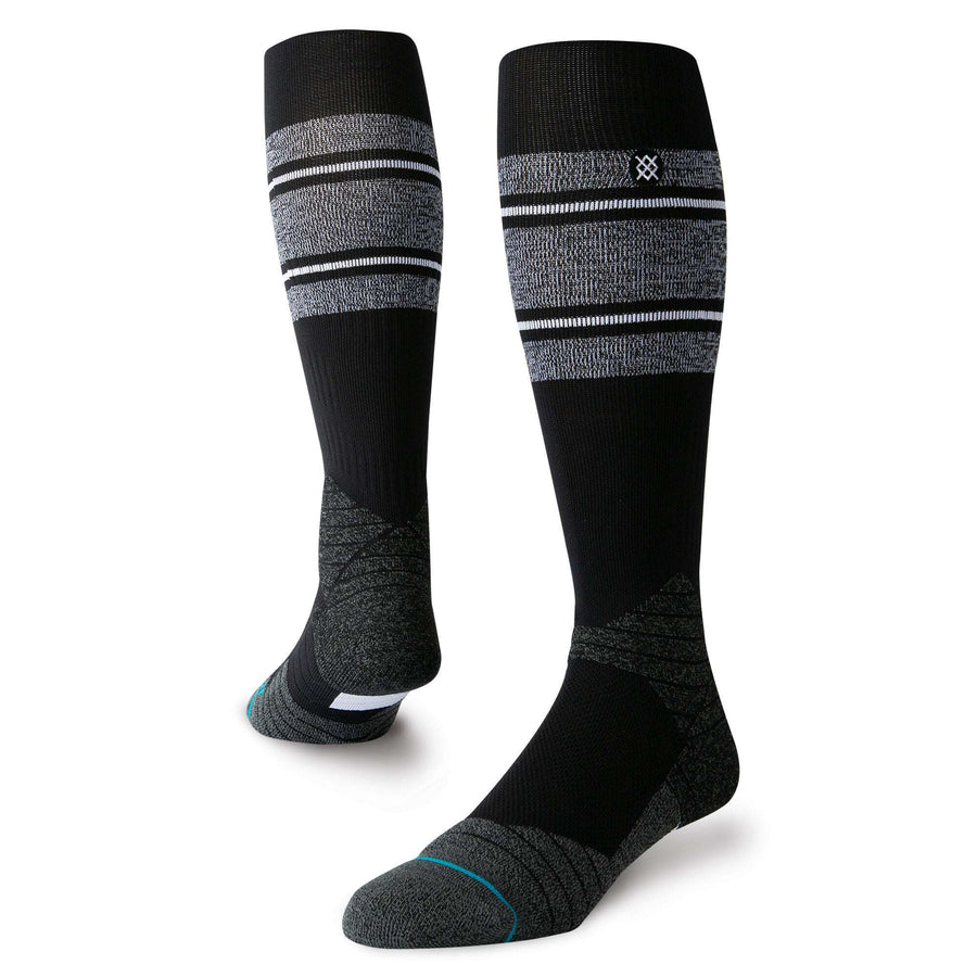 Stance MLB Diamond Pro Stripe Mid Cushion OTC Socks (Black White)